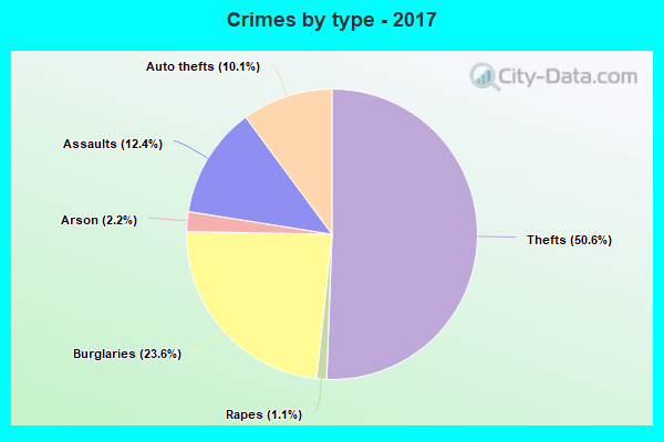 Crimes by type - 2017