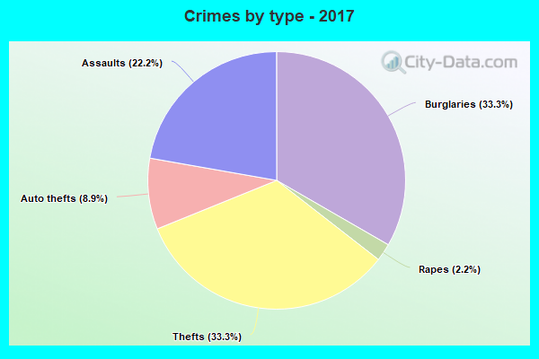 Crimes by type - 2017