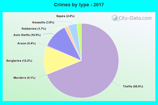 Crimes by type - 2017