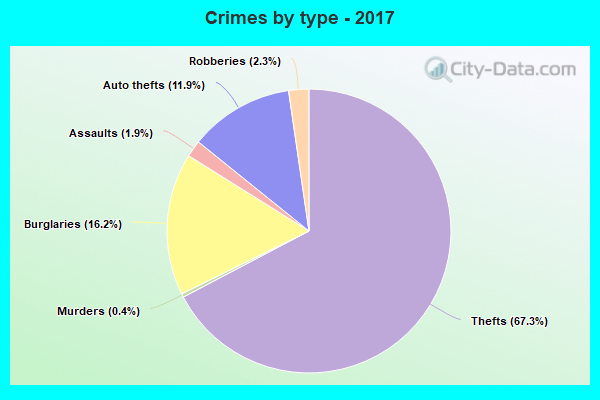 Crimes by type - 2017