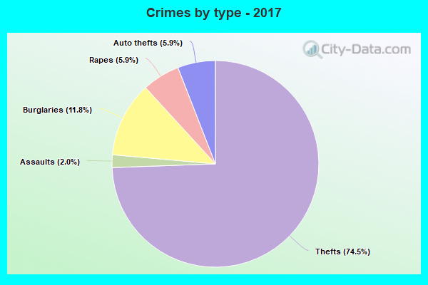 Crimes by type - 2017