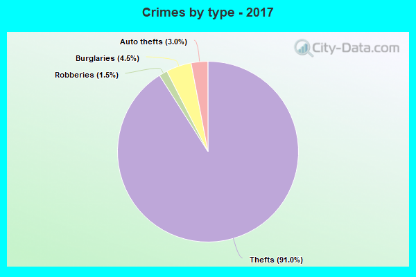 Crimes by type - 2017