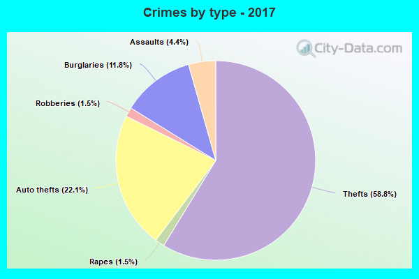 Crimes by type - 2017