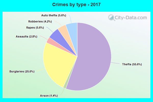 Crimes by type - 2017