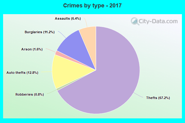 Crimes by type - 2017