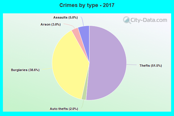 Crimes by type - 2017