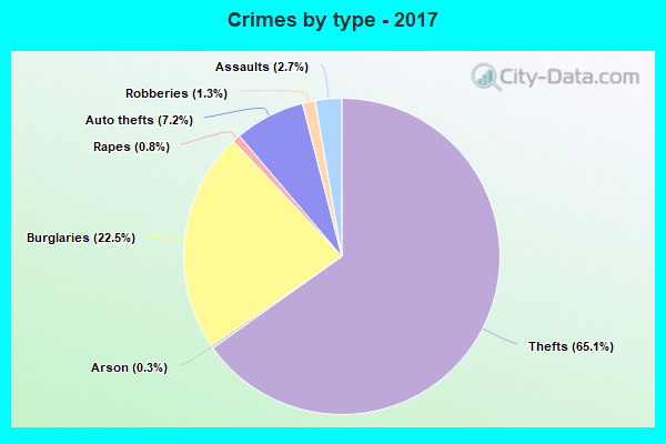 Crimes by type - 2017