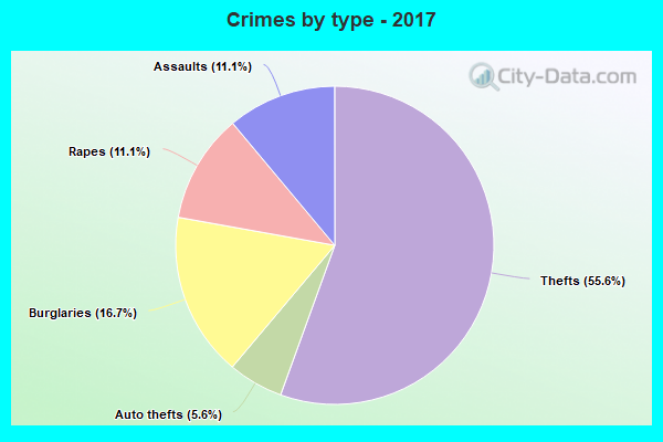 Crimes by type - 2017