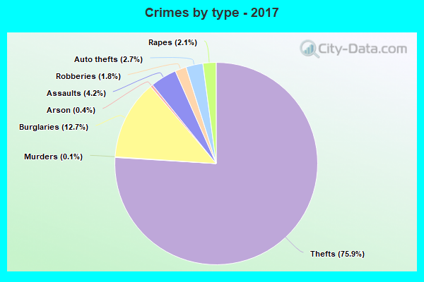 Crimes by type - 2017