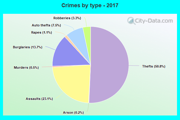 Crimes by type - 2017