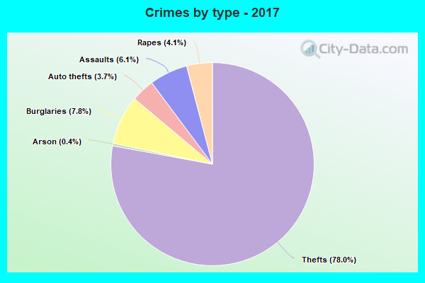 Crimes by type - 2017