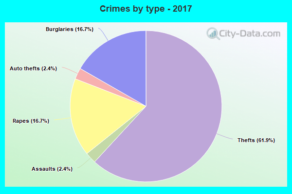 Crimes by type - 2017