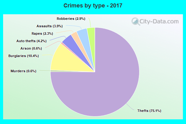 Crimes by type - 2017