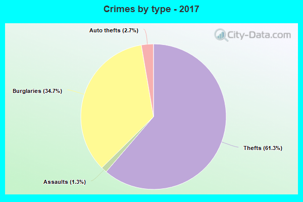 Crimes by type - 2017