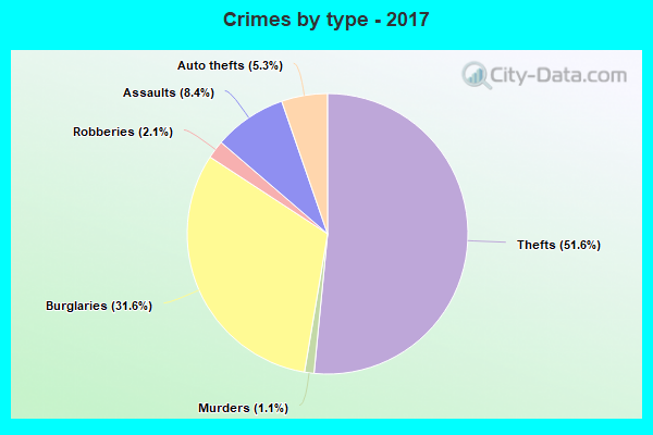 Crimes by type - 2017