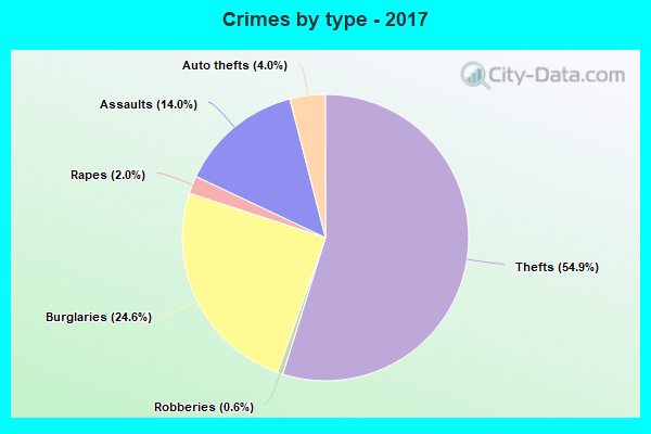 Crimes by type - 2017