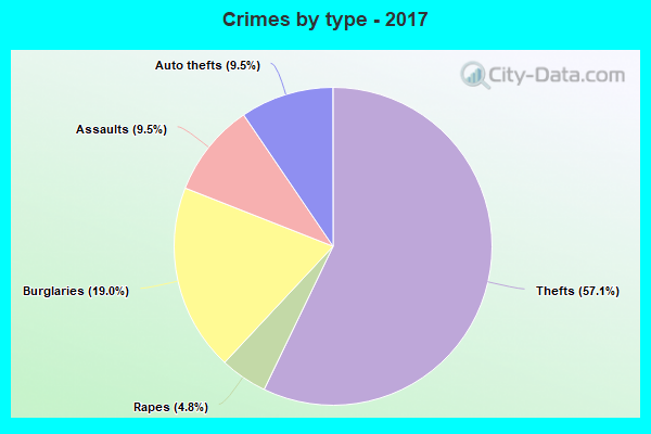 Crimes by type - 2017