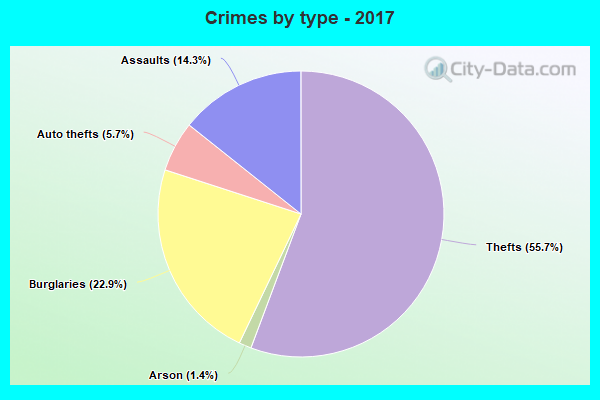 Crimes by type - 2017