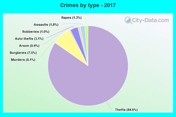 Crimes by type - 2017