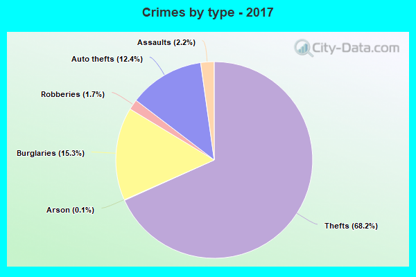 Crimes by type - 2017