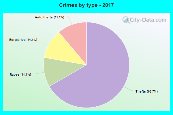 Crimes by type - 2017