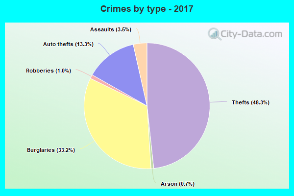 Crimes by type - 2017