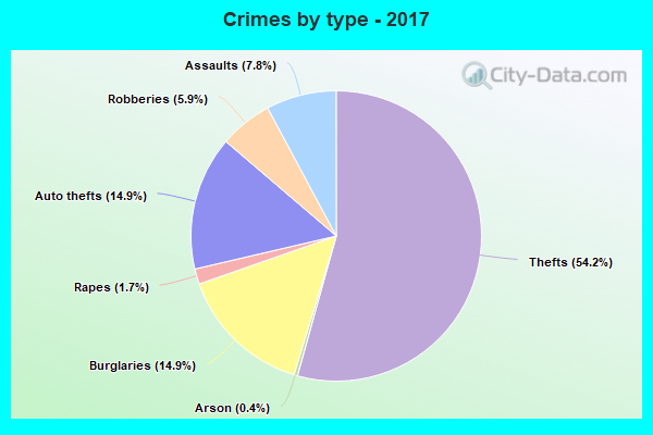 Crimes by type - 2017