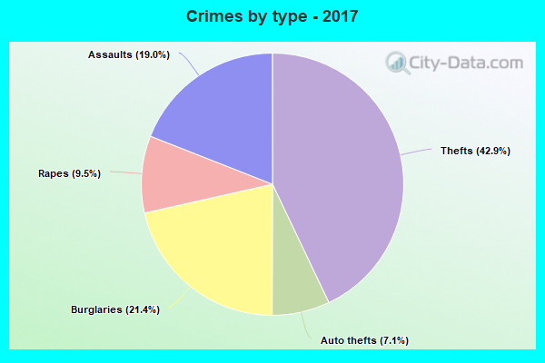 Crimes by type - 2017