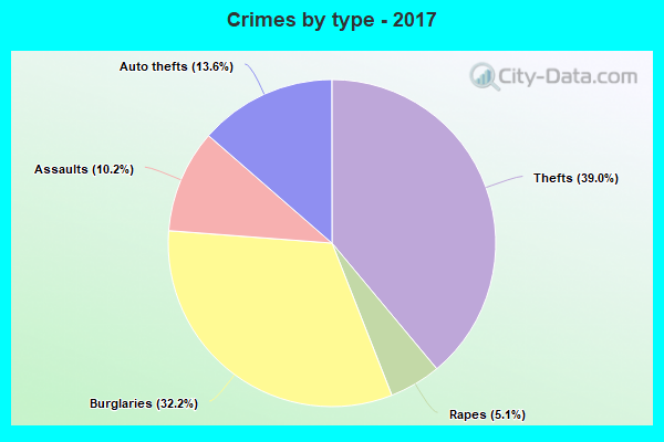 Crimes by type - 2017