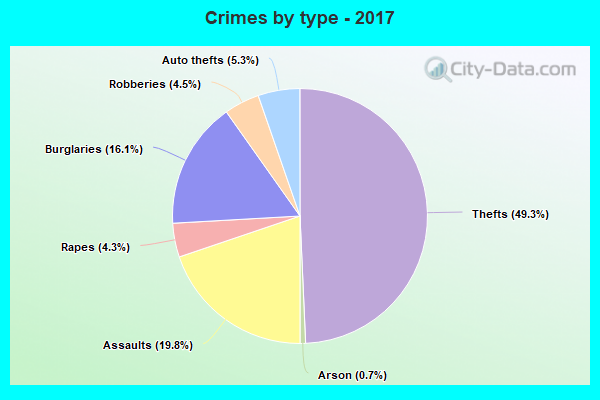 Crimes by type - 2017