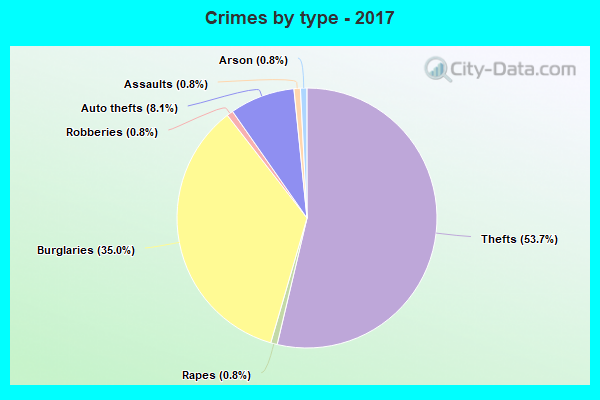 Crimes by type - 2017