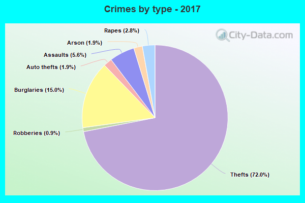 Crimes by type - 2017