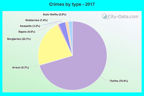 Crimes by type - 2017