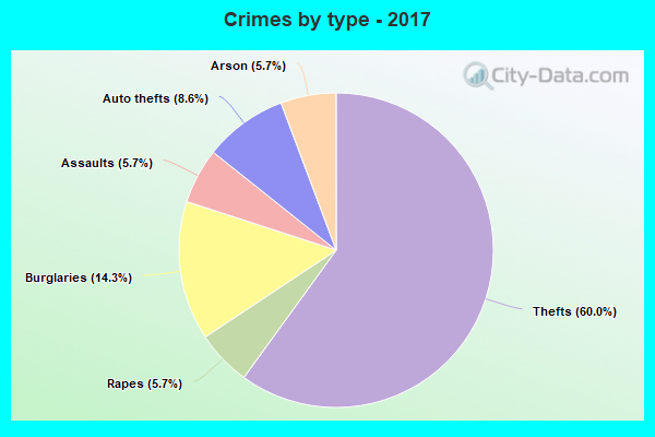 Crimes by type - 2017