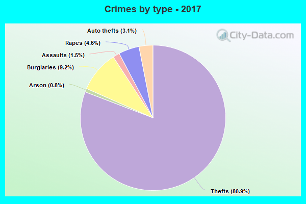 Crimes by type - 2017