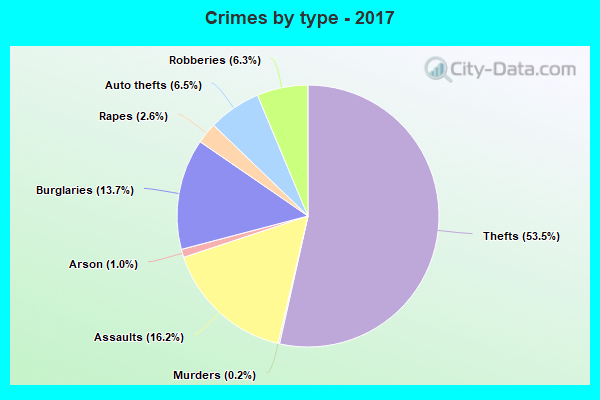 Crimes by type - 2017