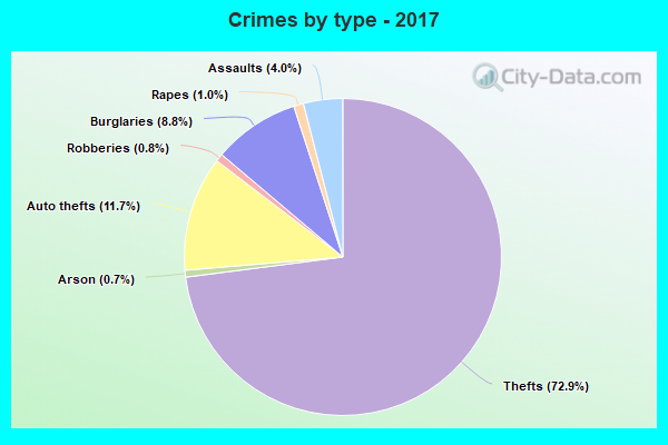 Crimes by type - 2017