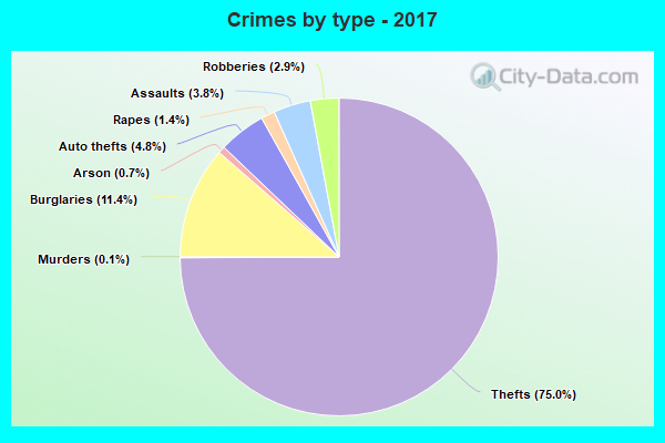 Crimes by type - 2017