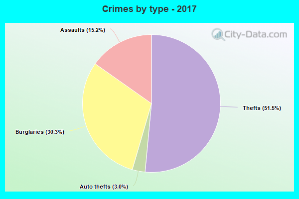 Crimes by type - 2017