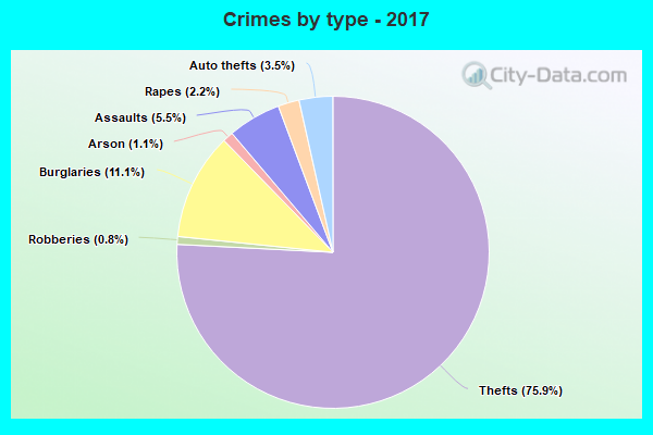 Crimes by type - 2017