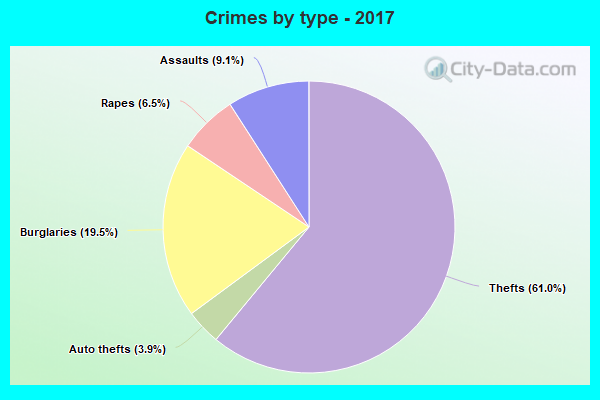 Crimes by type - 2017