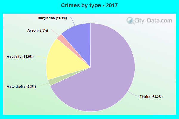 Crimes by type - 2017