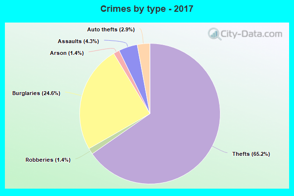 Crimes by type - 2017