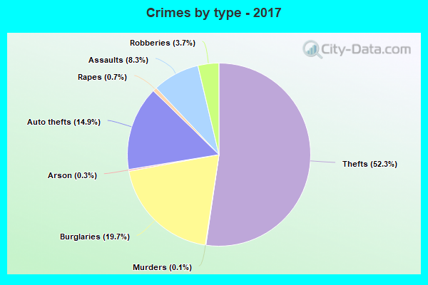 Crimes by type - 2017