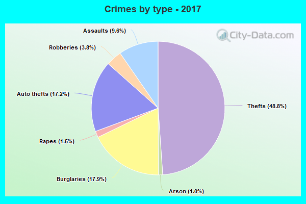 Crimes by type - 2017