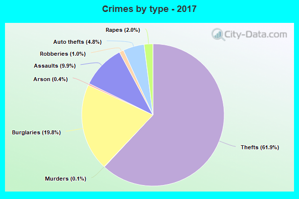 Crimes by type - 2017