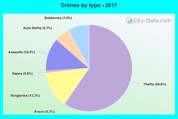 Crimes by type - 2017