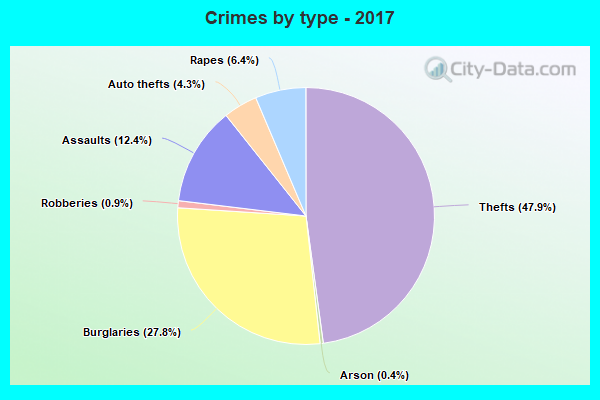 Crimes by type - 2017