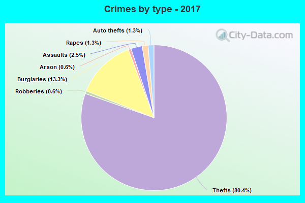 Crimes by type - 2017