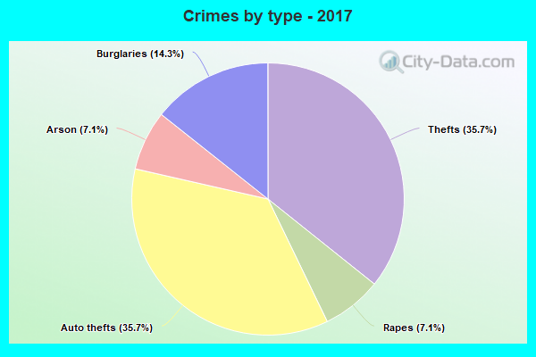 Crimes by type - 2017